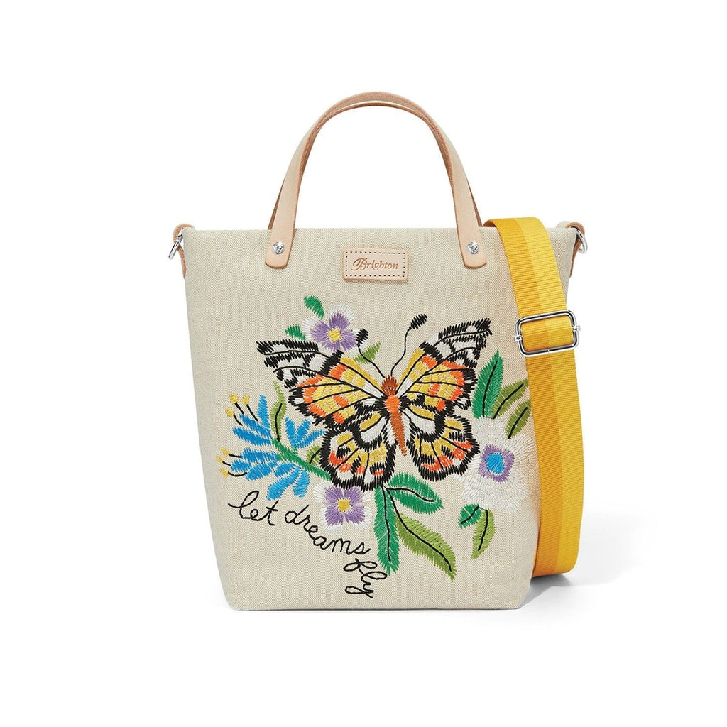 Butterfly Dream Embroidered Medium Messenger Bag
