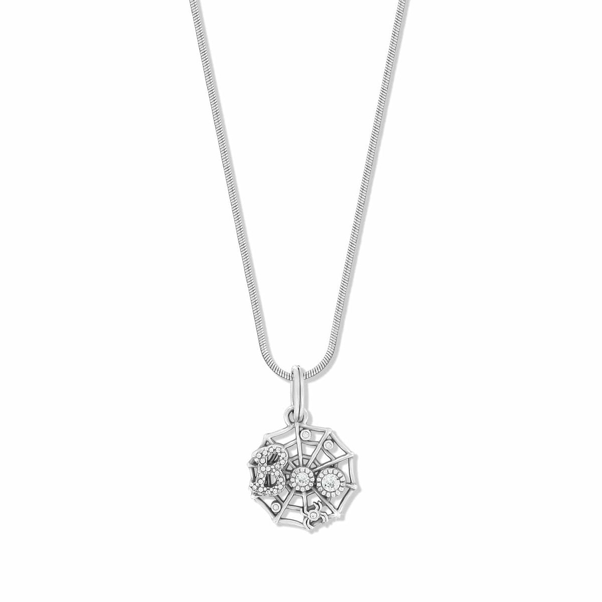 Spider Web Charm Necklace