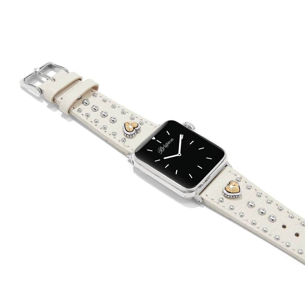 Pretty Tough Heart Leather Watch Band