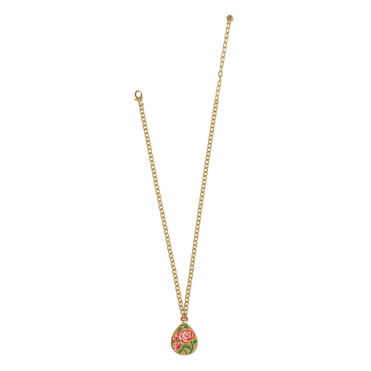 Rose Petal Teardrop Necklace