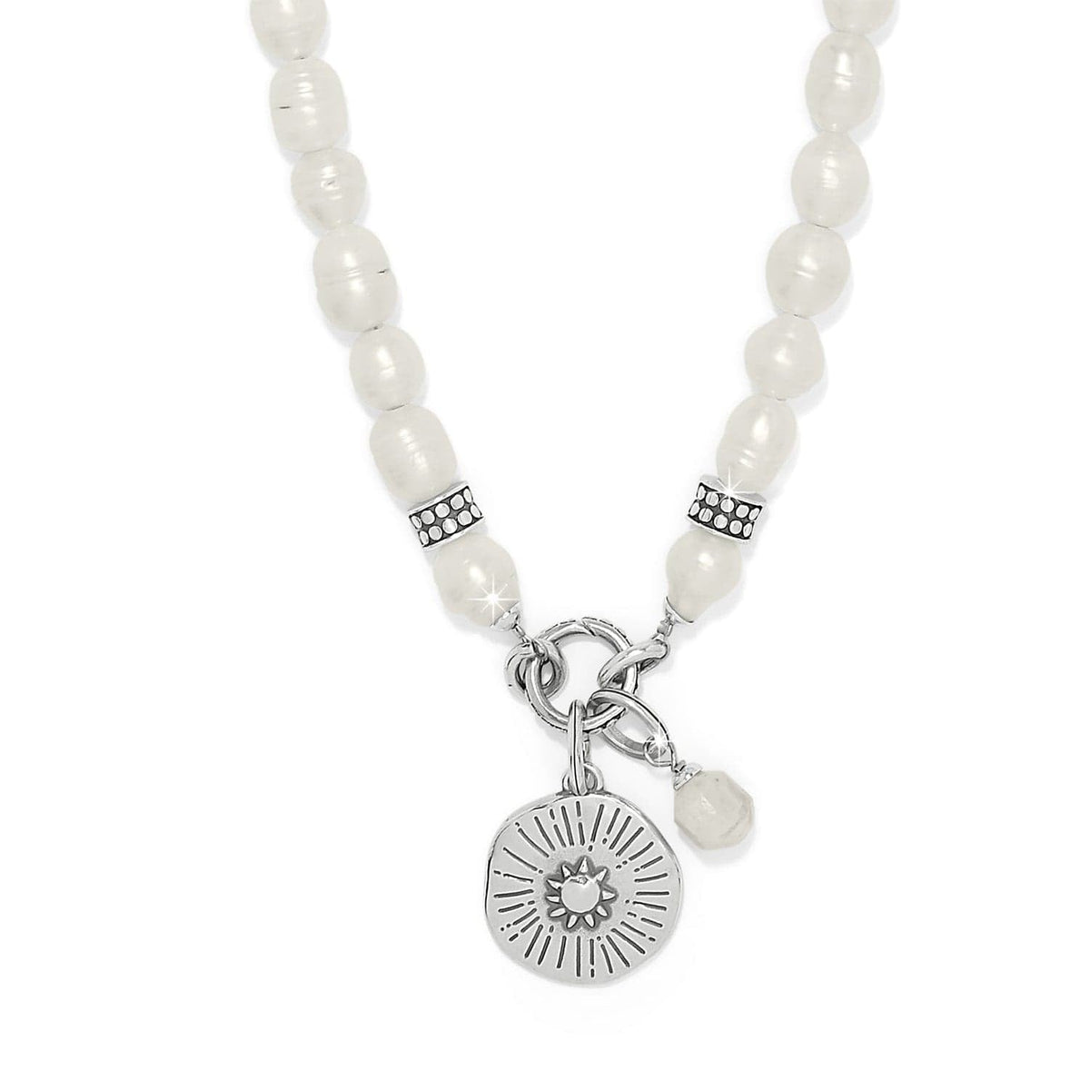 Token Charm Pearl Necklace