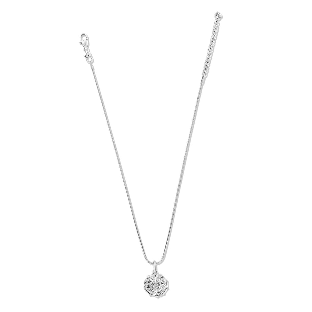 Spider Web Charm Necklace