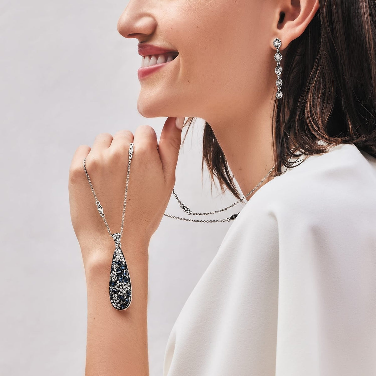 Garden Of Love Teardrop Necklace