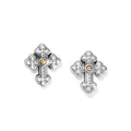 Luna Cross Mini Post Earrings