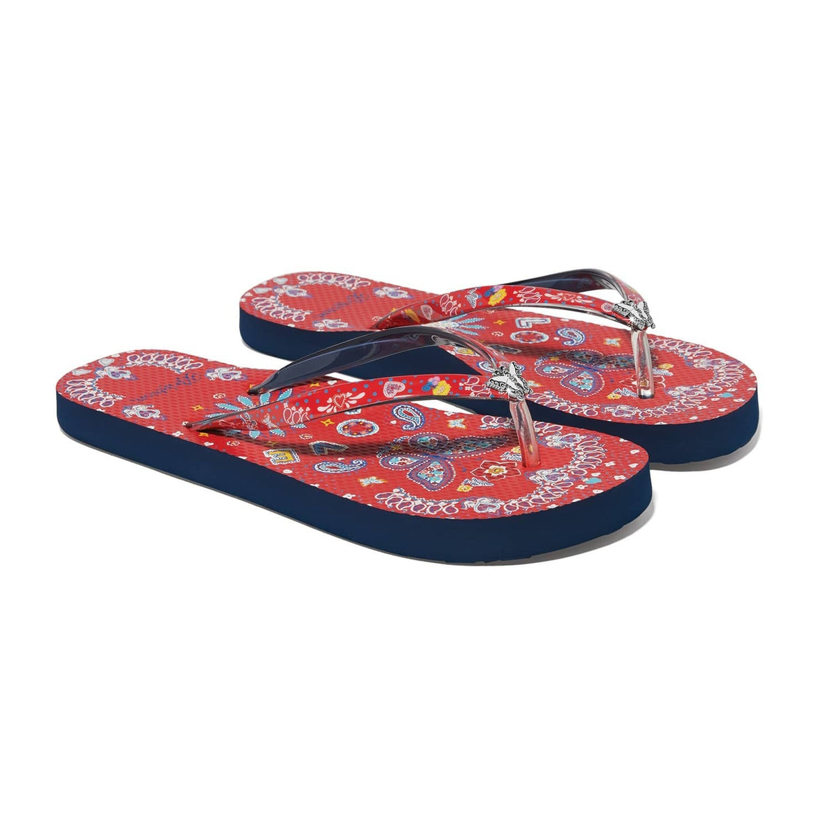 Scarf Red Flip Flops