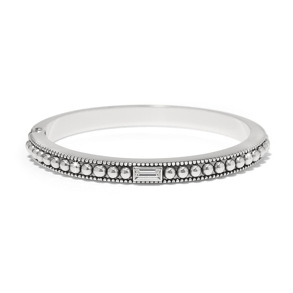 Pretty Tough Gem Hinged Bangle