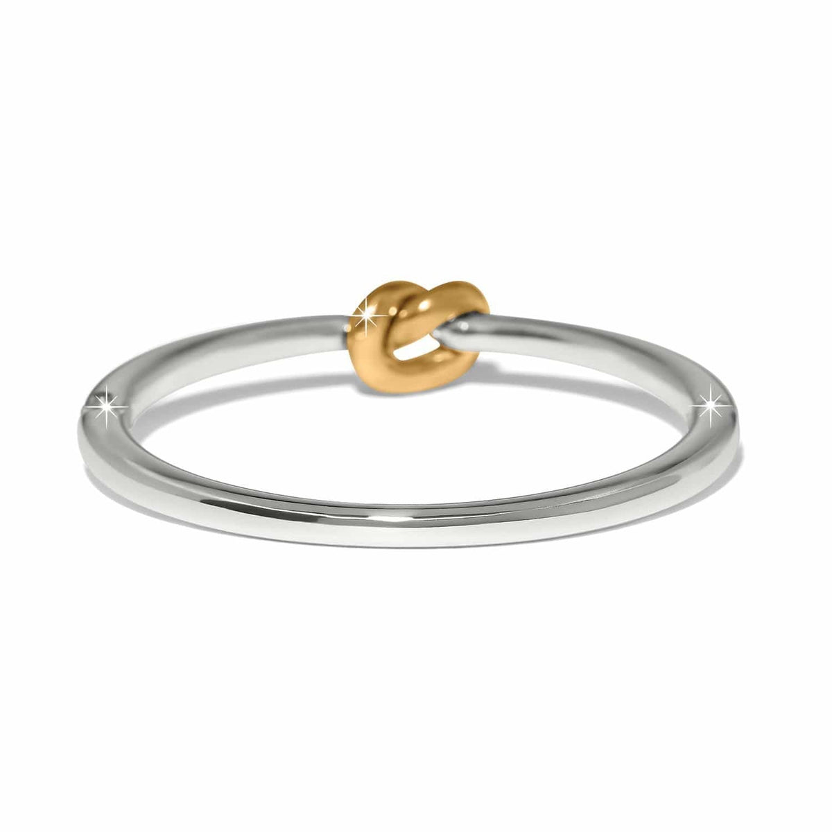 Interlok Single Knot Two Tone Hinged Bangle