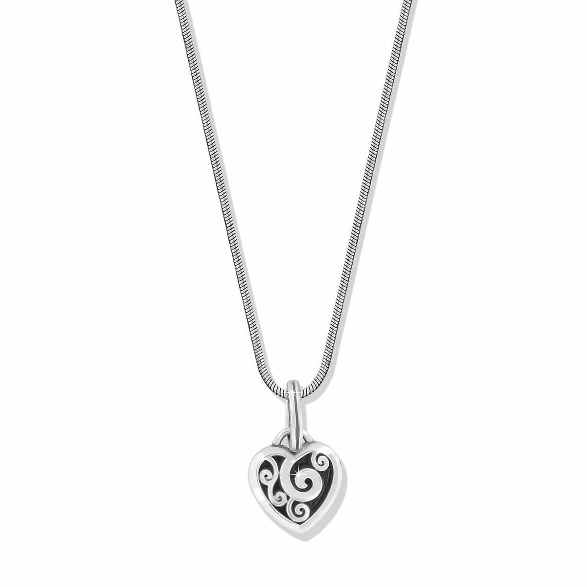 Power Of Pink Heart Charm Necklace