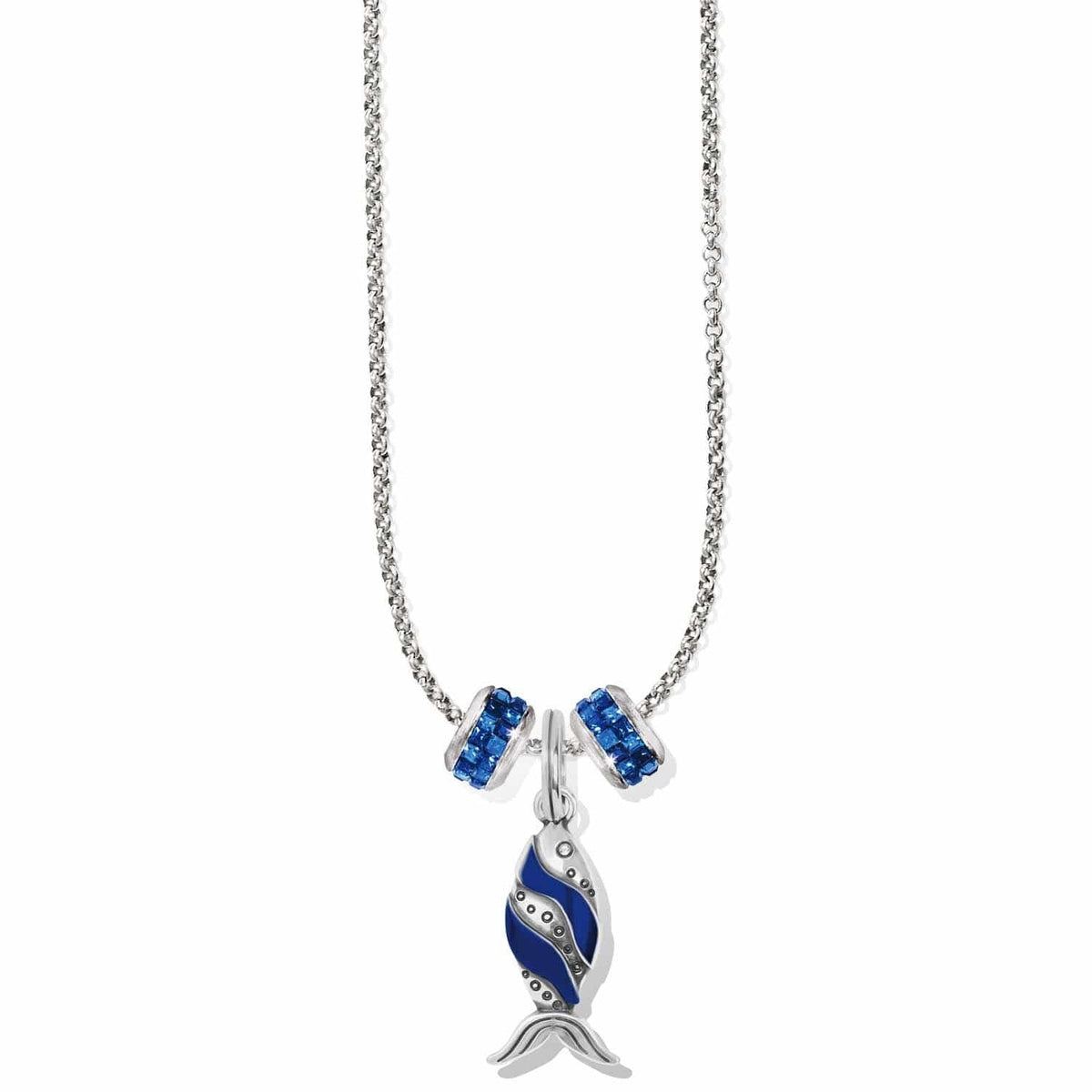 Retro Fish Charm Necklace