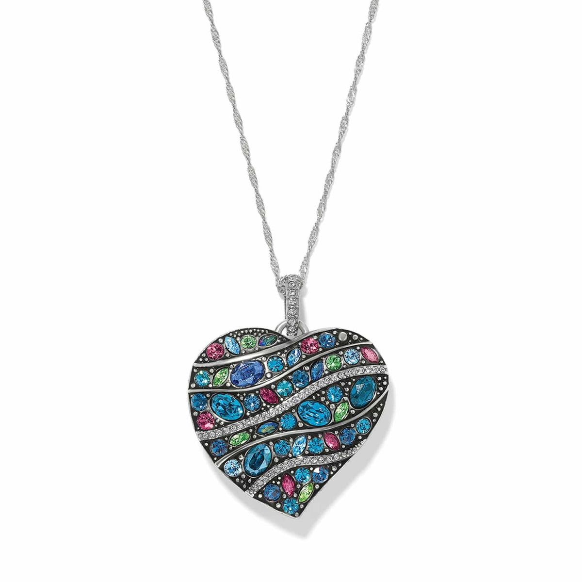 Trust Your Journey Convertible Reversible Large Heart Necklace