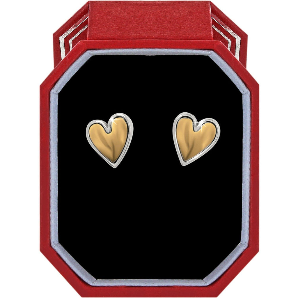 Cascade Heart Post Earrings Gift Box