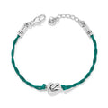 Interlok Single Knot Leather Bracelet