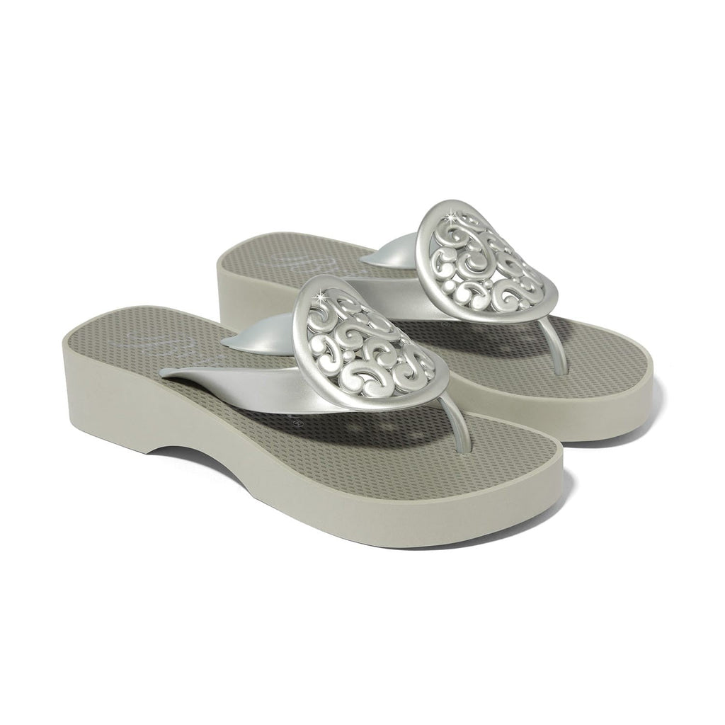 Artful Platform Flip Flops