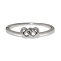 Interlok Linked Hearts Hinged Bangle